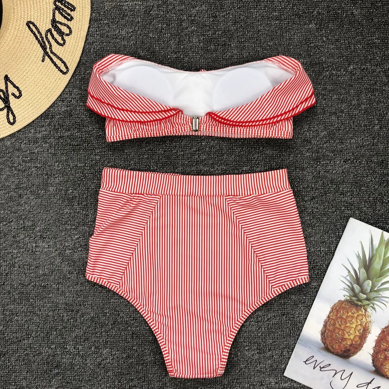 Bikini 2019 Simple Swimsuit Summer Swimming Suit For Women Sexy Lace High Waist Bathing Set | Женская одежда