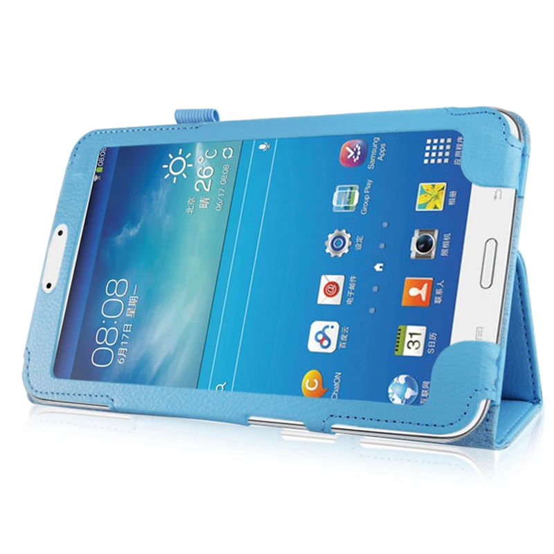 Легкий Чехол из искусственной кожи для Samsung Galaxy Tab 3 8 0 SM T310 T311 откидной складной