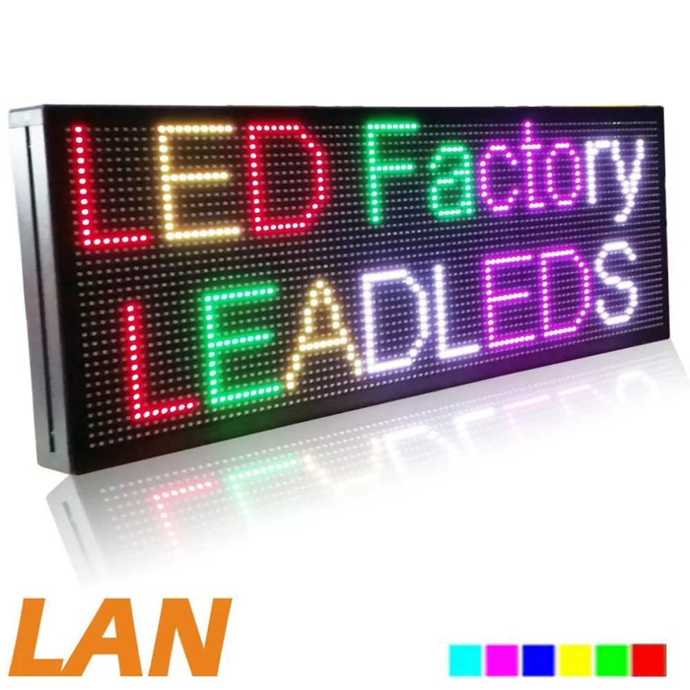 39x14 дюймов P10 RGB полноцветный светодиодный Графический демонстрационный