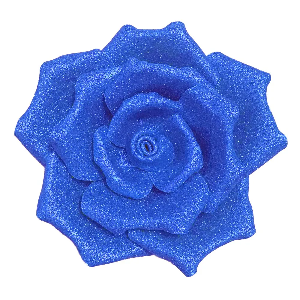 Royal blue Гигантский блеск пены цветок для свадьбы большой для мероприятий, вечеринок, свадьбы фон цветочное украшение для стены - Цвет: Royal blue