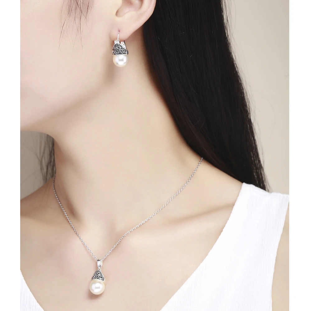 Модный бренд Italina! Винтажное жемчужное ожерелье и серьги цвета подлинного