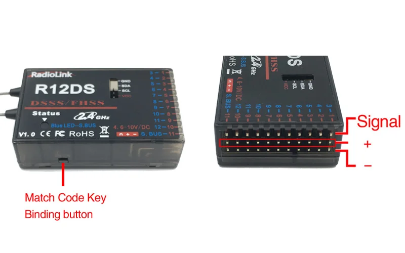 Радиоприемник Radiolink R9DS R12DS 2 4G сигнал для AT9 AT9S AT10 AT10II RC дистанционное управление