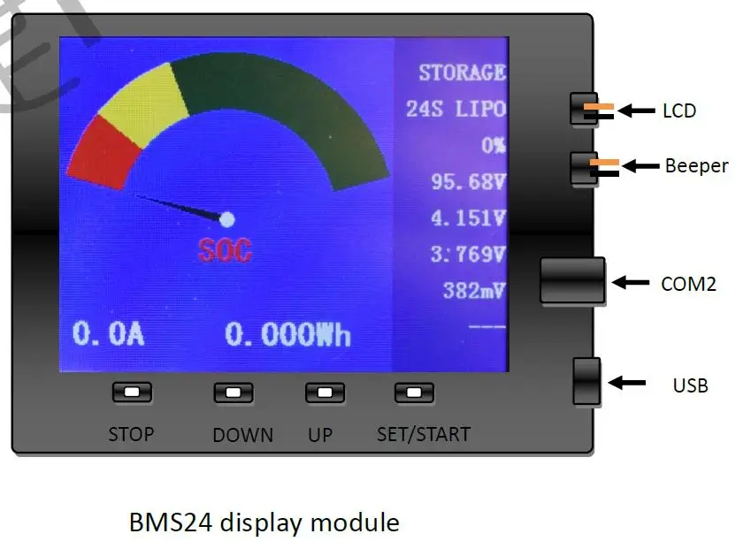 600A 2 S-24 S литиевый LiPo LiFe аккумулятор лто BMS Smart 1.2A баланс дисплей 1500 Вт литий-ионный lifepo4 подделка BMS24T