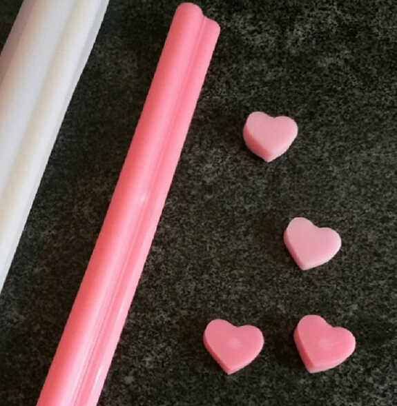 Heart Сердце круглые силиконовые свечи плесень DIY трубка Свеча на колонне формы ручной работы аксессуары для свечей - Цвет: Heart