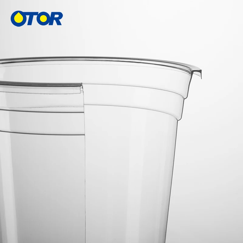 OTOR Free Shipping 10pcs 17oz Clear Disposable Cups Plastic Tea Coffee water Cup with Lids for Iced Bubble Boba Smoothie | Дом и сад