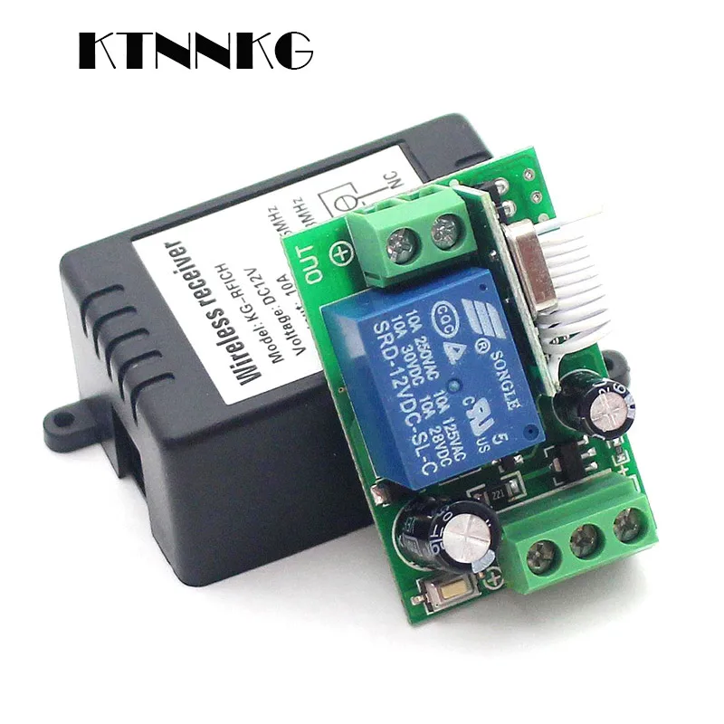 Ktnnkg DC12V 10A 1CH триггерный релейный модуль Беспроводной дистанционного Управление