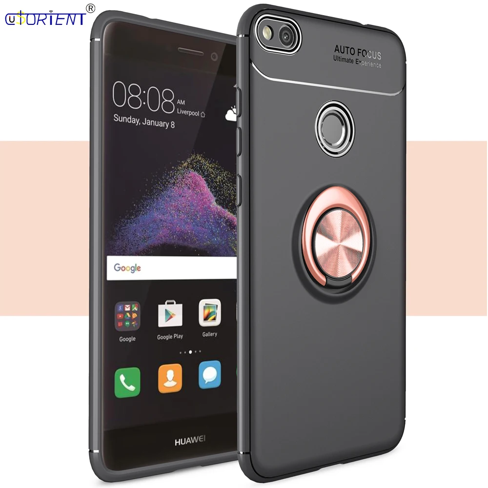 Huawei P9 P8 Lite Ультратонкий бампер чехол Nova Honer 8 Lite PRA-LX1 PRA-LA1 PRA-TL10 кольцо-подставка с полное покрытие PRA LX1 LA1 TL10