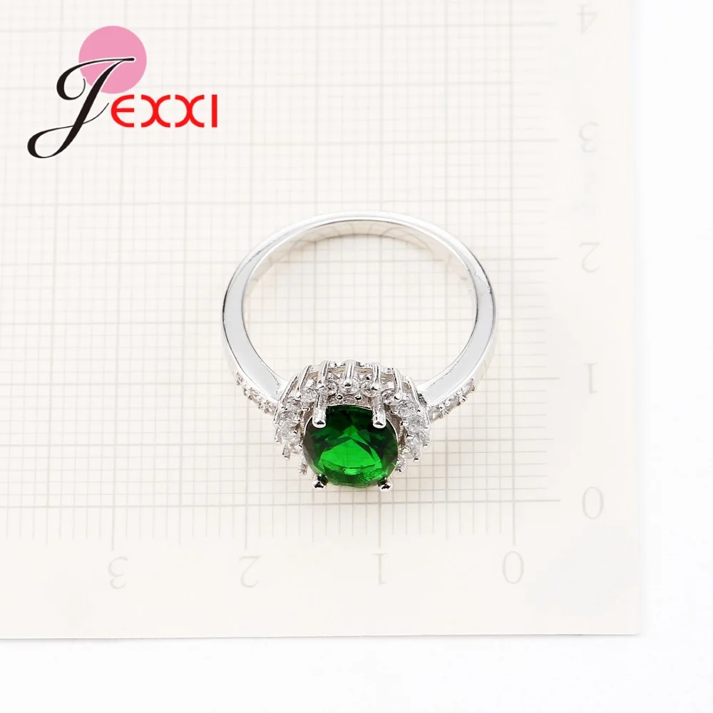 Женское кольцо из серебра 925 пробы с фианитом|rings for weddings|sterling silver engagement ringscrystal ring |