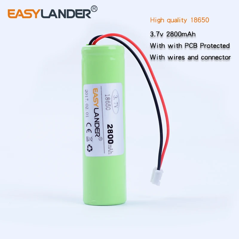 Новый оригинальный высококачественный литий ионный аккумулятор 3 7 V 2800mAh 18650 с