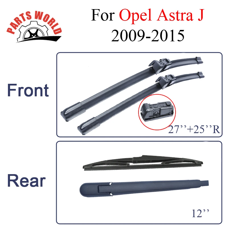 Передние и задние щетки стеклоочистителя для Opel Astra J 2009 2010 2011 2012 2013 2015 резиновые