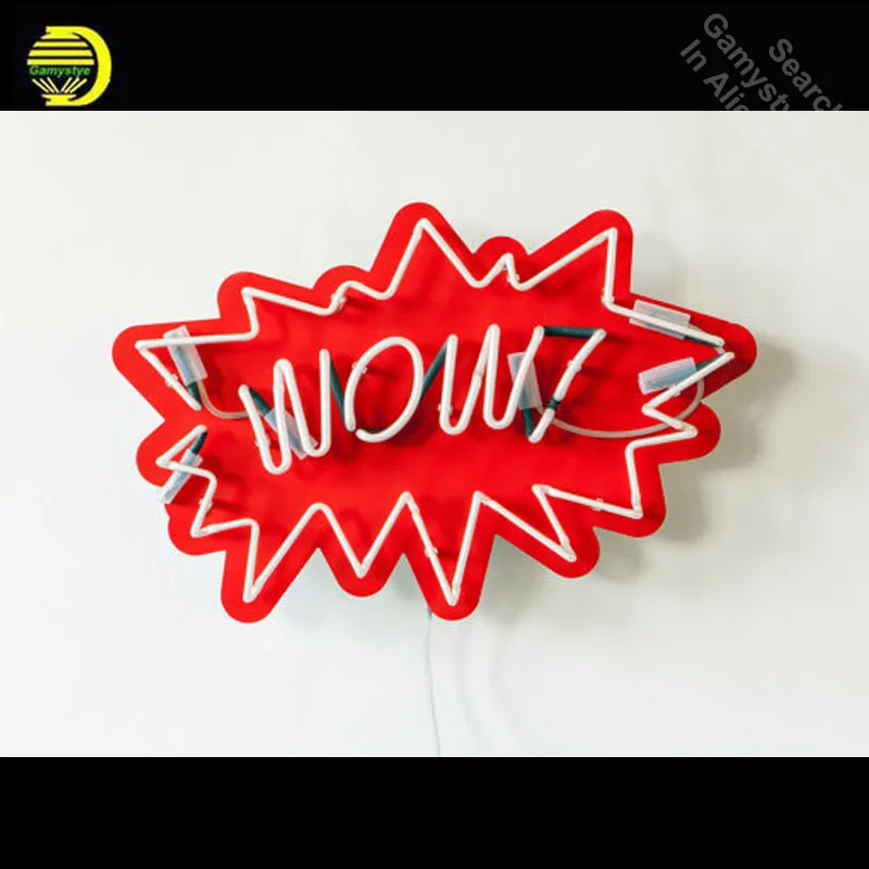 Неоновая вывеска для WOW Pop Art неоновая лампочка ручная работа ручной работы