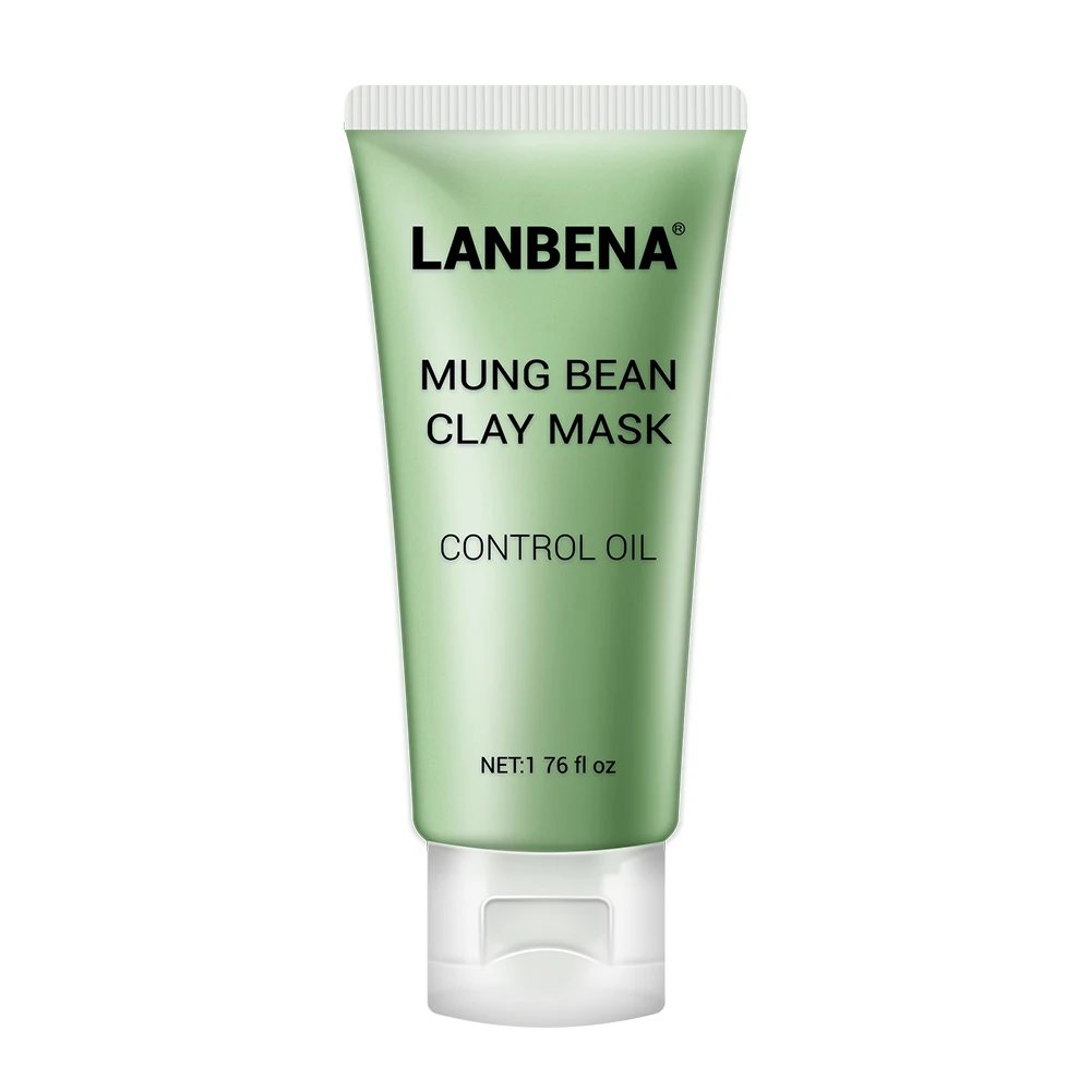 Mung Bean Clay Mask LANBENA маска для лица черная маска от черных точек черные точки маска на лицо маска для ухода за кожей черный маски для лица Манг Bean глиняные маски черника Роза бамбук угольная для черных точек удаляющая маска - Цвет: Mung Bean Clay Mask