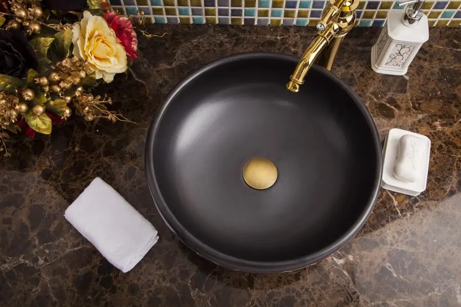Китайская художественная фарфоровая столешница для ванной комнаты керамическая