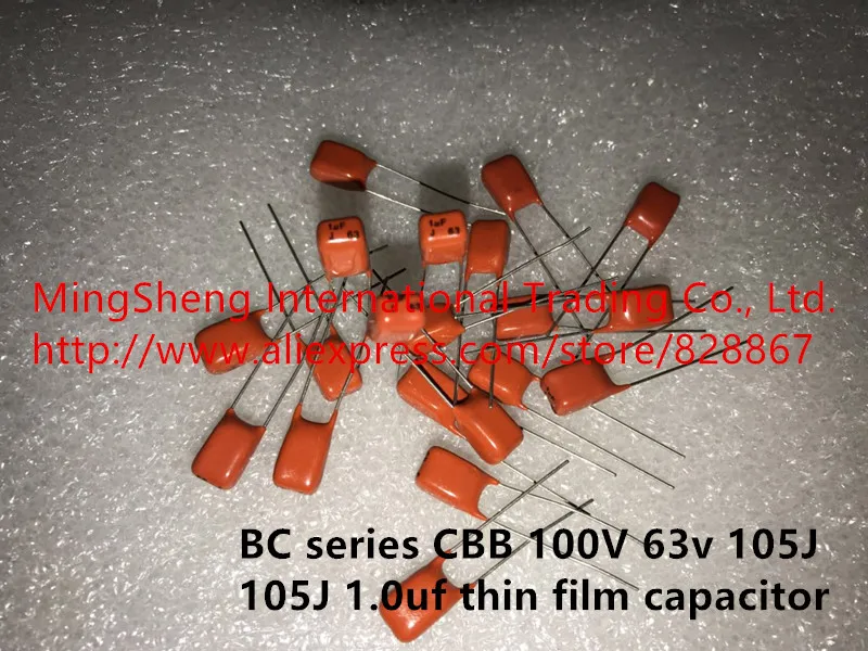 Оригинальный новый конденсатор тонкой пленки серии 100% BC CBB 100 в 63 105J 105K 1 0 мкФ
