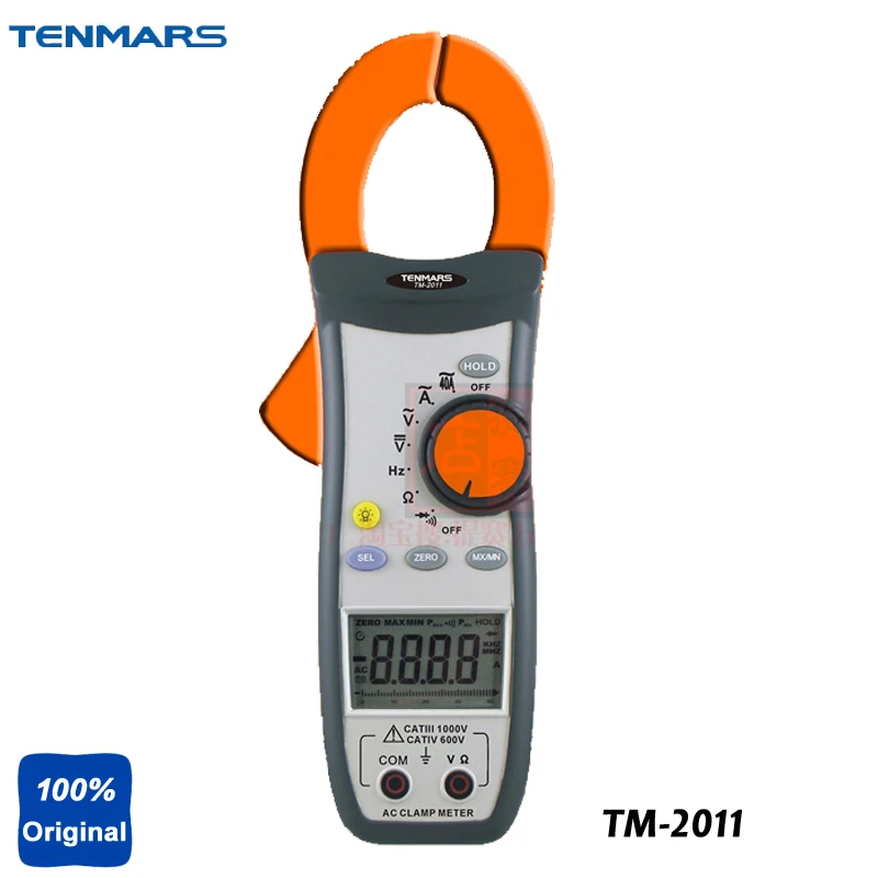 

TM-2011 AC Clamp Meter Test Ranges: ACV, ACA, Resistance, Frequency, Diode, Continuity Tester