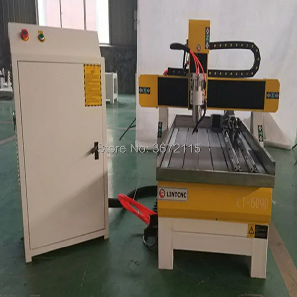 3D резьба по дереву ЧПУ 4 оси 6090 машина 800W/1.5KW/2.2KW/3.0KW шпинделя Поворотный Фрезерный