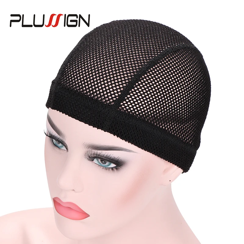 Plussign Big Hole Wig Cap 6Pcs 12Pcs Wig Making Caps For Crochet Mesh Dome Wig Cap For Making Wigs Durable Spandex Dome Cap