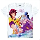 Футболка NGNL Sora Shiro, аниме, косплей, без игры, без жизни, 3D принт, короткий рукав, подарок