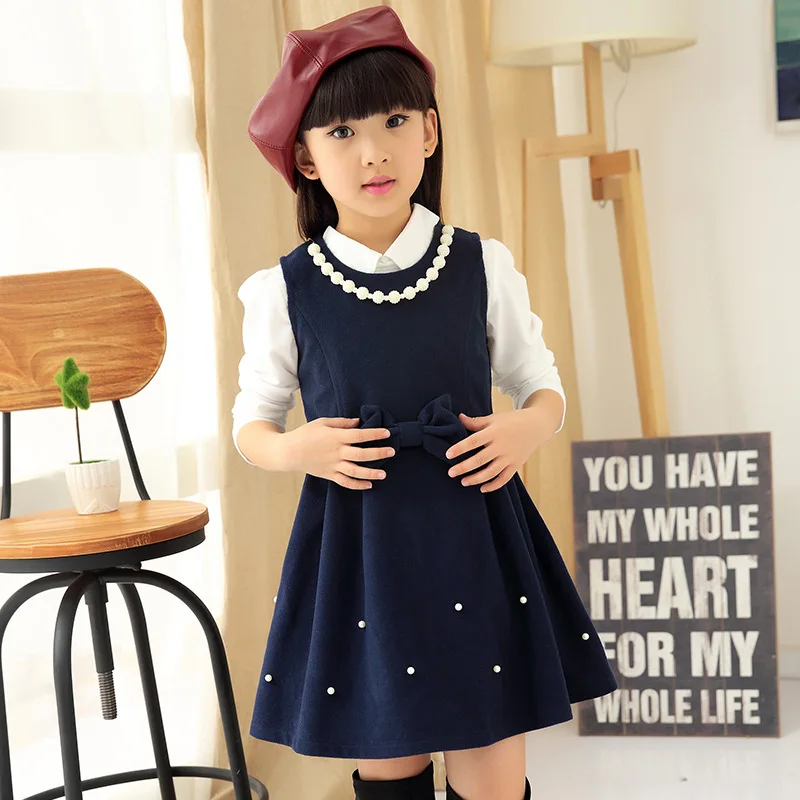 

Anlencool 2020 baby girls dresses wholesale new fall and winter clothes big virgin girls dress The New Children child dress