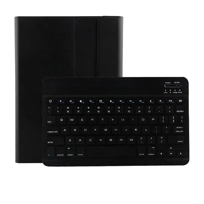 Black Чехол для iPad Pro 11 чехол с беспроводной Bluetooth клавиатурой+ Умный Магнитный чехол из искусственной кожи чехол для нового iPad Pro 11 дюймов Funda - Цвет: Black