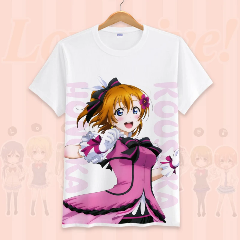 Новая футболка LoveLive school ldol project летняя с надписью Love Live Тодзе Нозоми kotori minami Cospaly