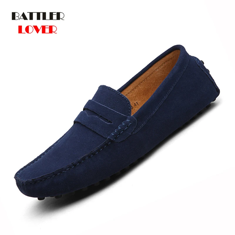 

Shoes Men Loafers Moccasin Genuine Leather Gommino Male Footwear Slip On Flat Driving Boat Shoes Classical Chaussure Homme 38-49