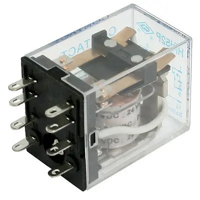 Катушка HH52P 24 В постоянного тока 8 контактная стандартная катушка DPDT 5A 240VAC 28VDC