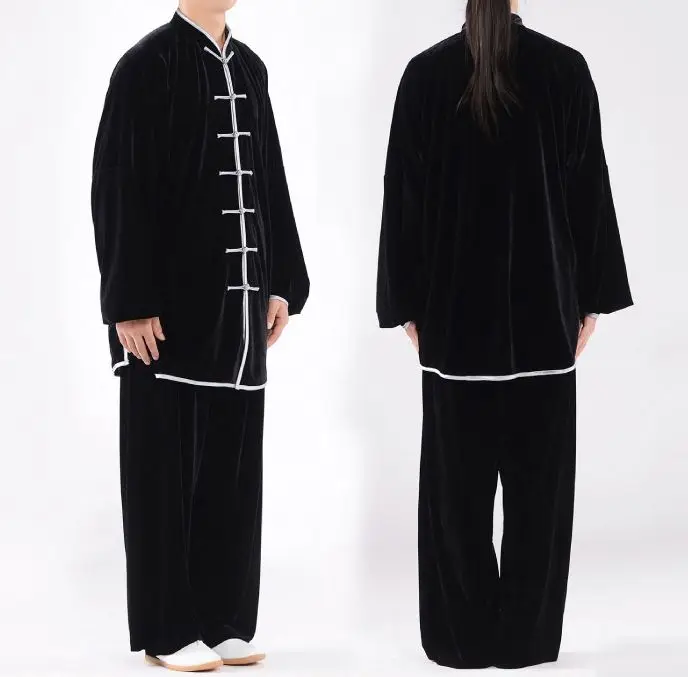 Костюмы для занятий кунг-фу унисекс серого/зеленого цвета 12 цветов |