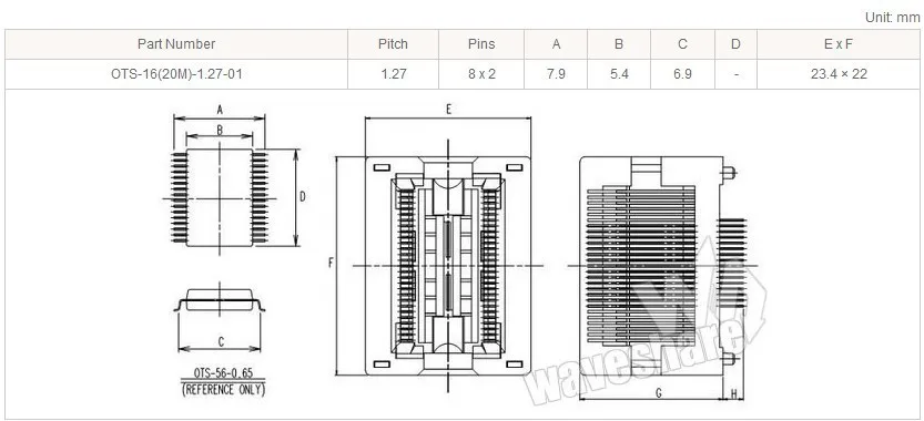 SOP8 для DIP8 2-единиц SO8 SOIC8 Enplas IC программирования адаптер Тесты burn-в гнездо 5,4 мм Ширина 1,27 мм шаг