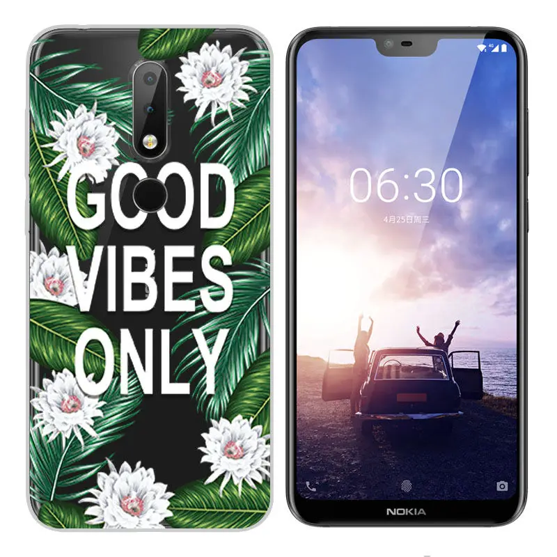 Модный Мягкий Силиконовый ТПУ чехол для Nokia 2 3 5 6 7 2017 X6 2018 окрашенный 8 1 |