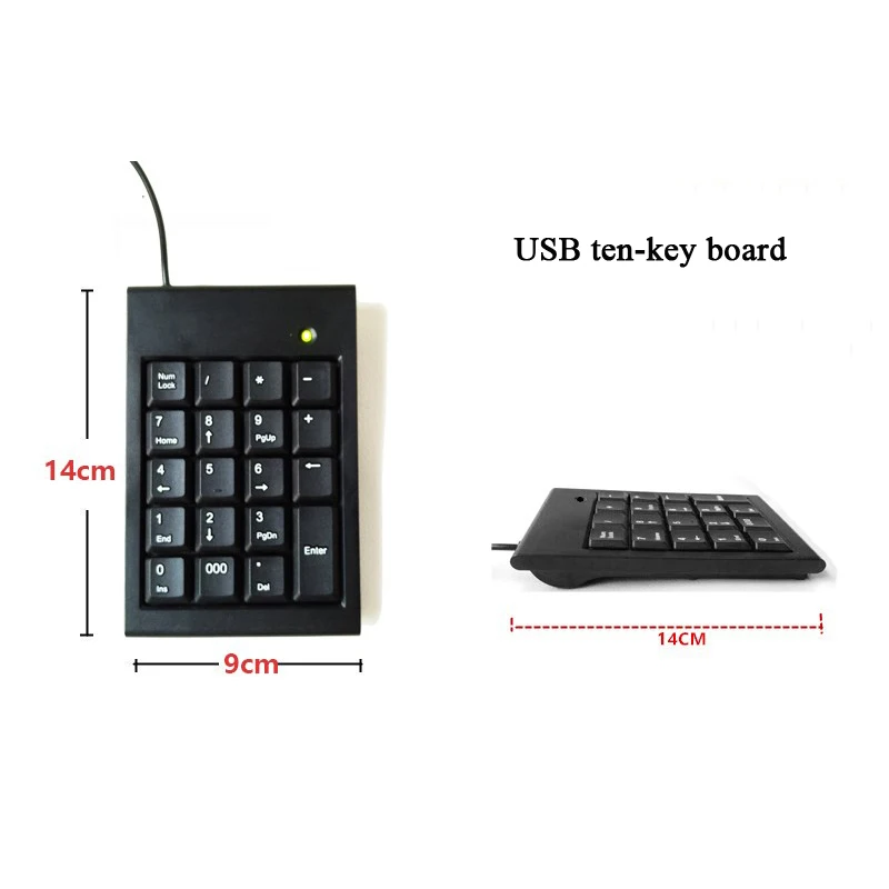 Дешевая USB-клавиатура pos с 19-клавишной цифровой клавиатурой для платежа plug and play -