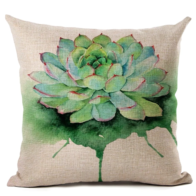 Зеленый дизайн чехол для подушки домашний и автомобильный Декор Наволочка