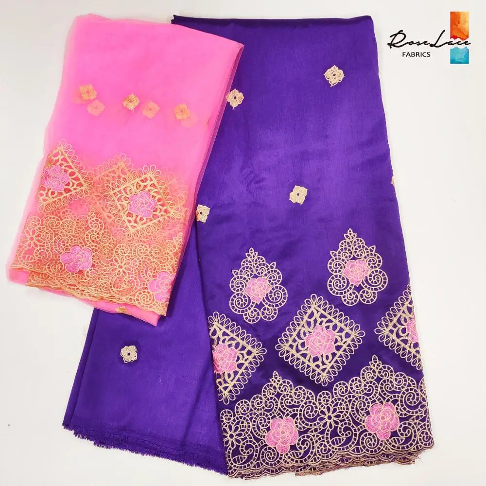 2019 модная дизайнерская африканская кружевная ткань с блузкой нигерийские