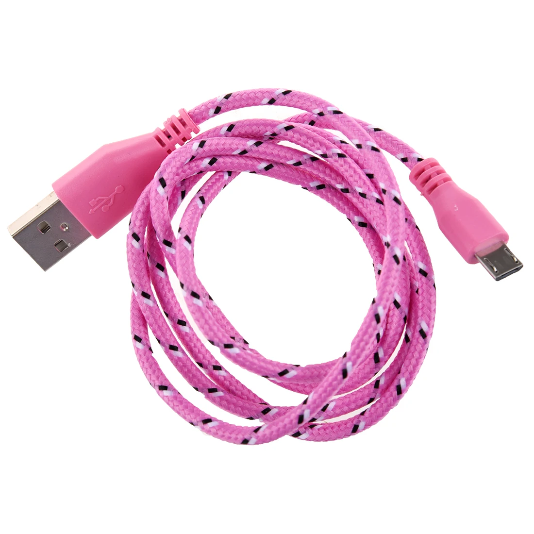 SCLS 1 м Плетеный тканевый кабель Micro USB для передачи данных и синхронизации