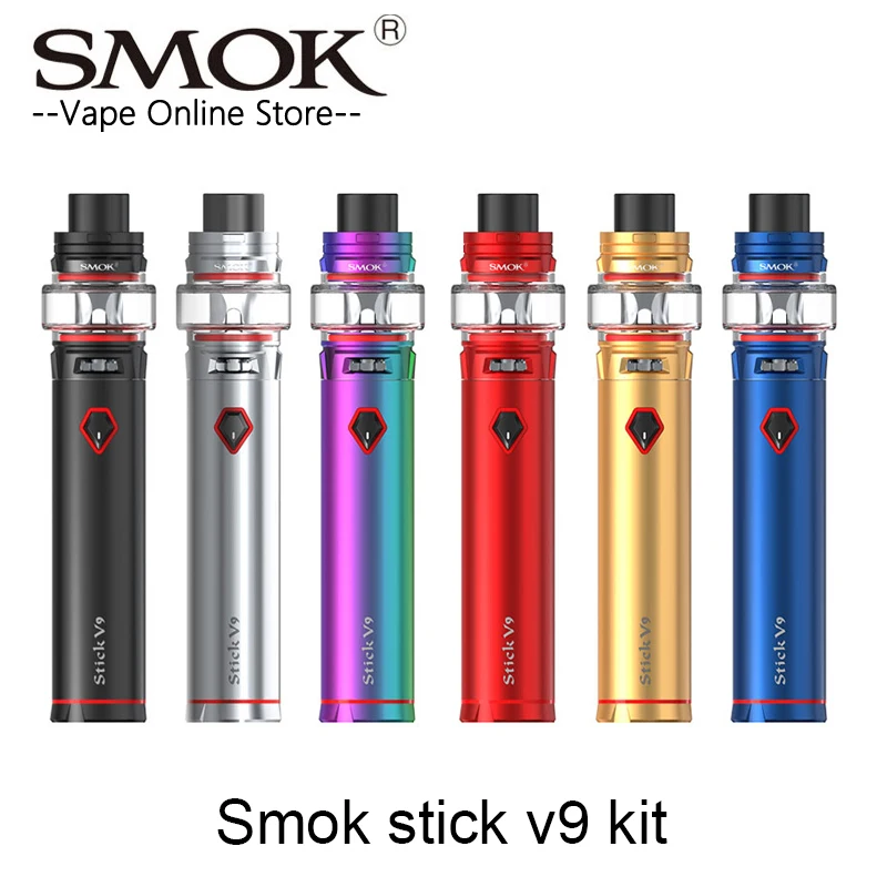 Оригинальный набор SMOK Stick V9 с 3000 мАч палкой Mod 5 мл/2 мл Tfv8 Baby V2 Tank S1 S2 Coil vape pen kit Vs