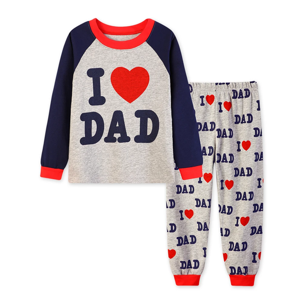Пижамный комплект с длинным рукавом для мальчиков рубашка и брюки|children clothing|girls