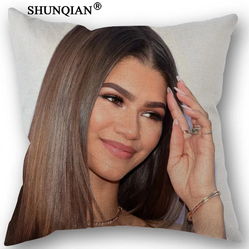 1 Изготовленный На Заказ Zendaya Coleman наволочка подушки покрывало домашний текстиль декоративная наволочка индивидуальный подарок размером 45*45 см - Цвет: 1