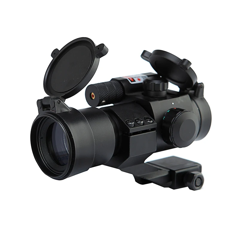 Hunting Riflescope Telescopic Illuminated Red Green Dot Rifel Scope Sight 20mm Rail Mount Laser collimator | Спорт и развлечения
