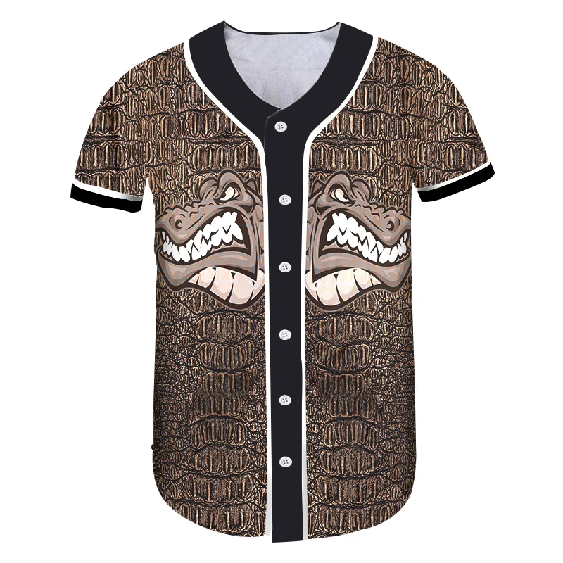 OGKB женская футболка Популярная свободная с животными 3D печать крокодила Harajuku