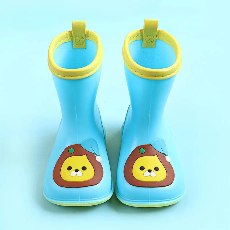 Детская обувь новая модная классическая детская из ПВХ и резины с героями