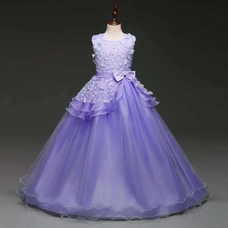 Girls dresses for weddings autumn 2018 party dress long costume kids graduation gowns vestido de festa longo infantil menina | Детская