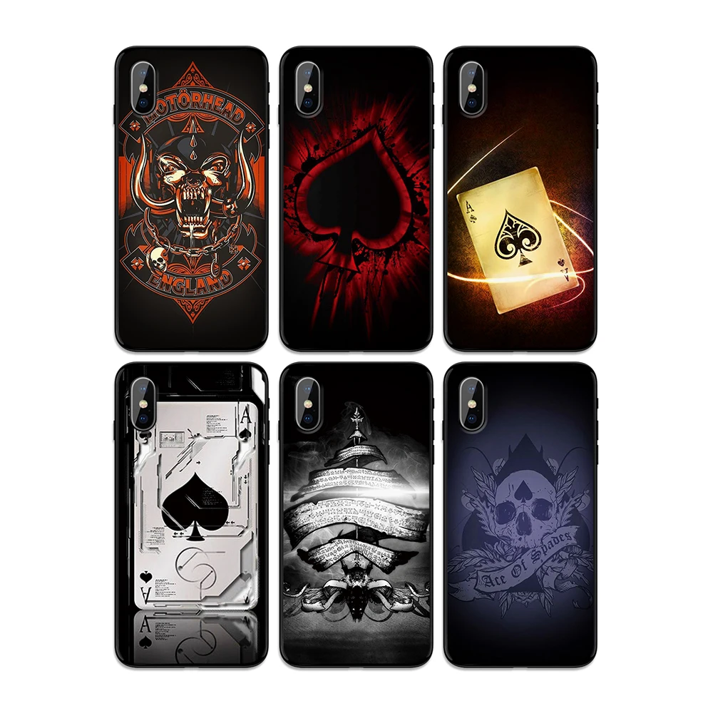 Ace of Spades мягкая термополиуретановая крышка чехол для Apple iPhone 6 6S 7 8 Plus 5 5S SE X XS MAX XR