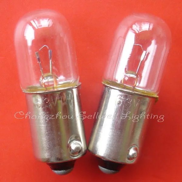 Миниатюрная лампочка 6 3 v 1w ba9 s 10x28 a003 высококачественное освещение sellwell|lights &