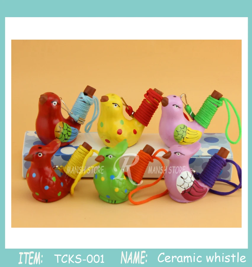 120 или 240 шт./лот керамическая свистка для воды и птиц созвездие статуэтка