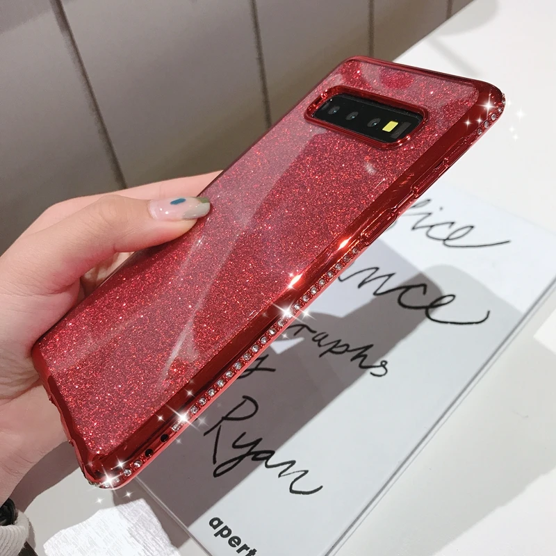 Блестящий чехол со стразами для Samsung Galaxy A20E A20 A10 A30 A50 A40 A60 A70 M20 M30 S10 5G S8 S9 Plus мягкий с