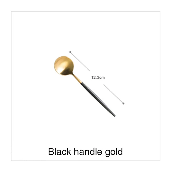 Black coffee spoon Уникальный Ретро Пномпень керамическая чаша салат десерт миска для рисового супа фрукты салат тарелка закуска к чаю практичный кухонный инструмент 1 шт - Цвет: Black coffee spoon