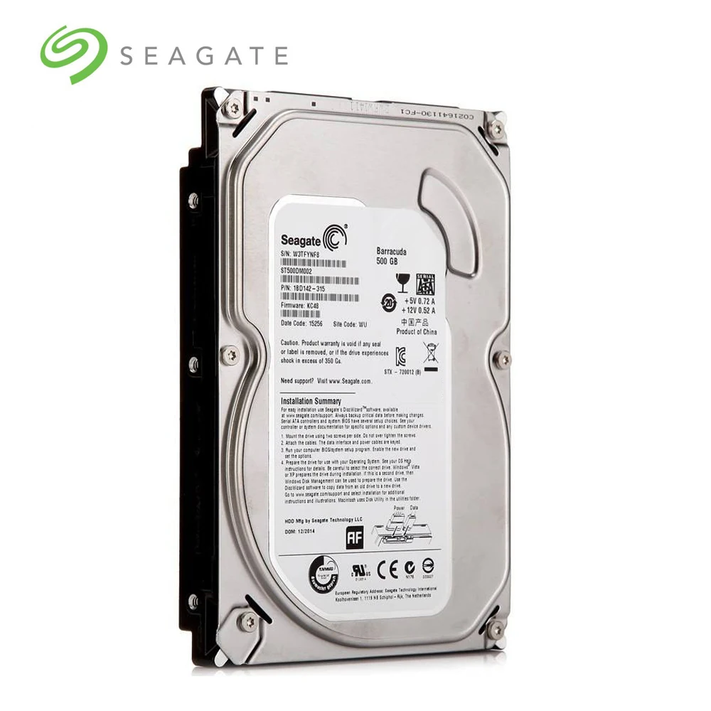 Seagate бренд 500 ГБ настольный ПК 3 5 &quotВнутренний механический жесткий диск SATA 6