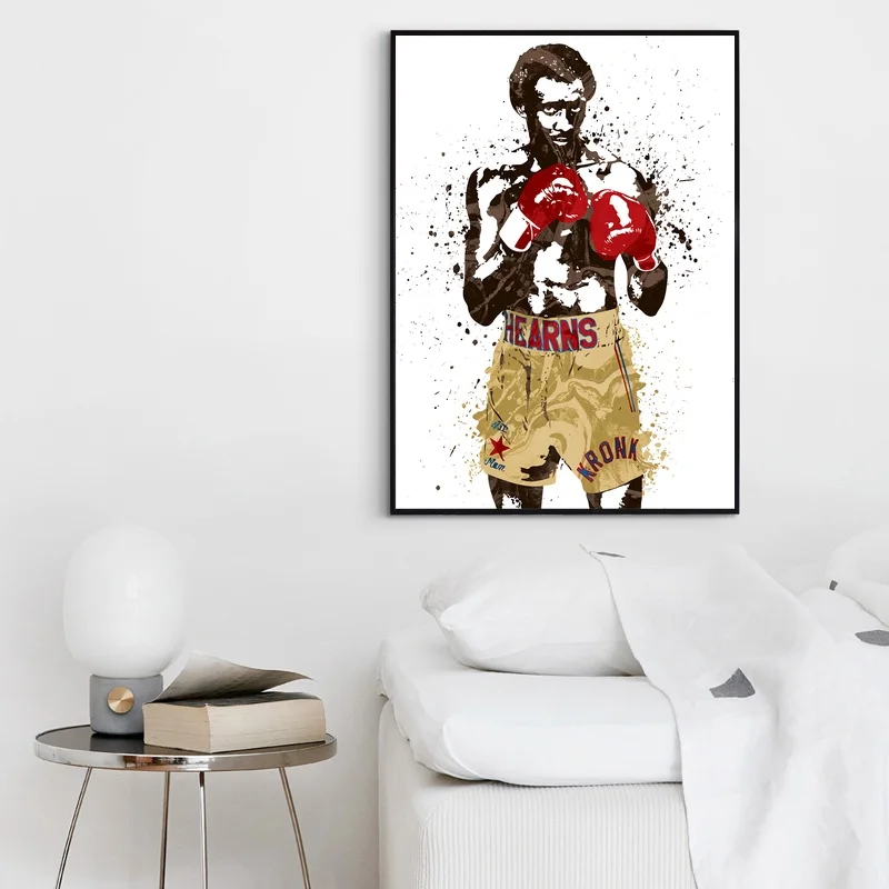 Thomas Hitman Hearns боксерская звезда спортивный Холст плакат настенный художественный