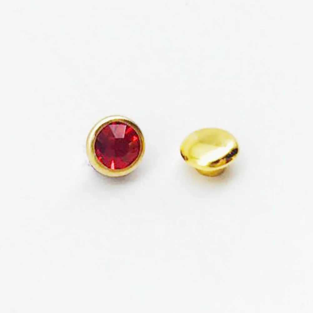 100 шт. 6 мм Nailheads сумки небольшой круглый DIY костюмы металлический край заклепка из