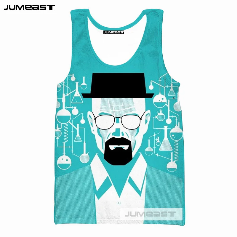Бренд Jumeast 3d принт Breaking Bad для мужчин и женщин топы на бретелях классные Cook Heisenberg